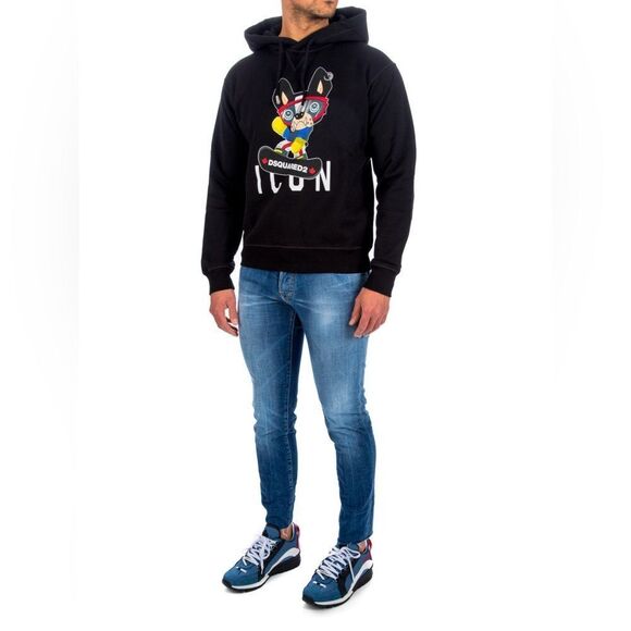 DSQUARED2 Cartoon print long-sleeved hoodie - Picture 4 of 8